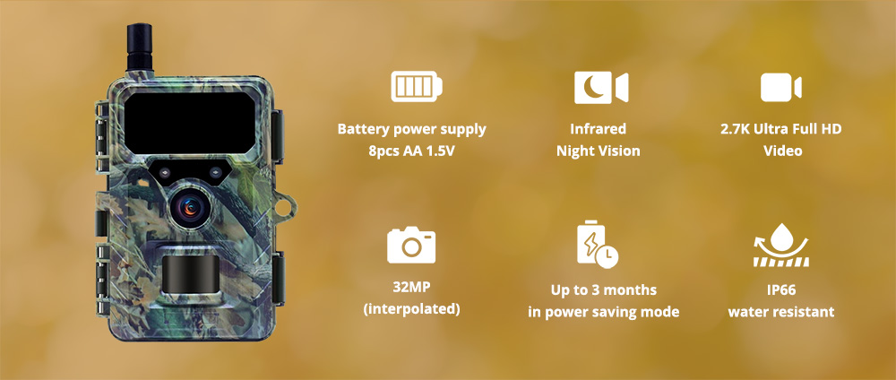 Cámara de seguimiento Wachman Discovery4G para monitoreo de vida silvestre